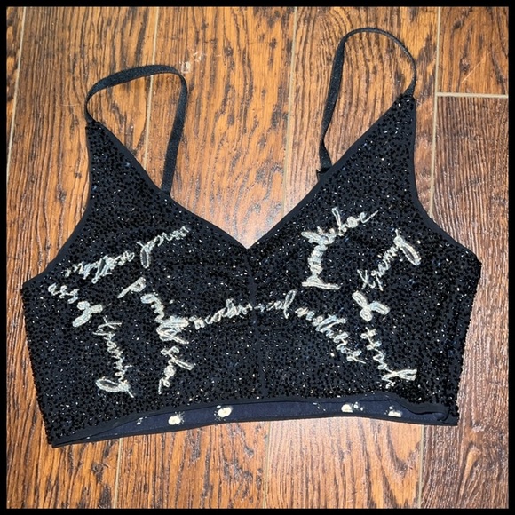 Beaded top with side zip •Sample• Size 6 H&M Studio S/s 2017 - Picture 3 of 10